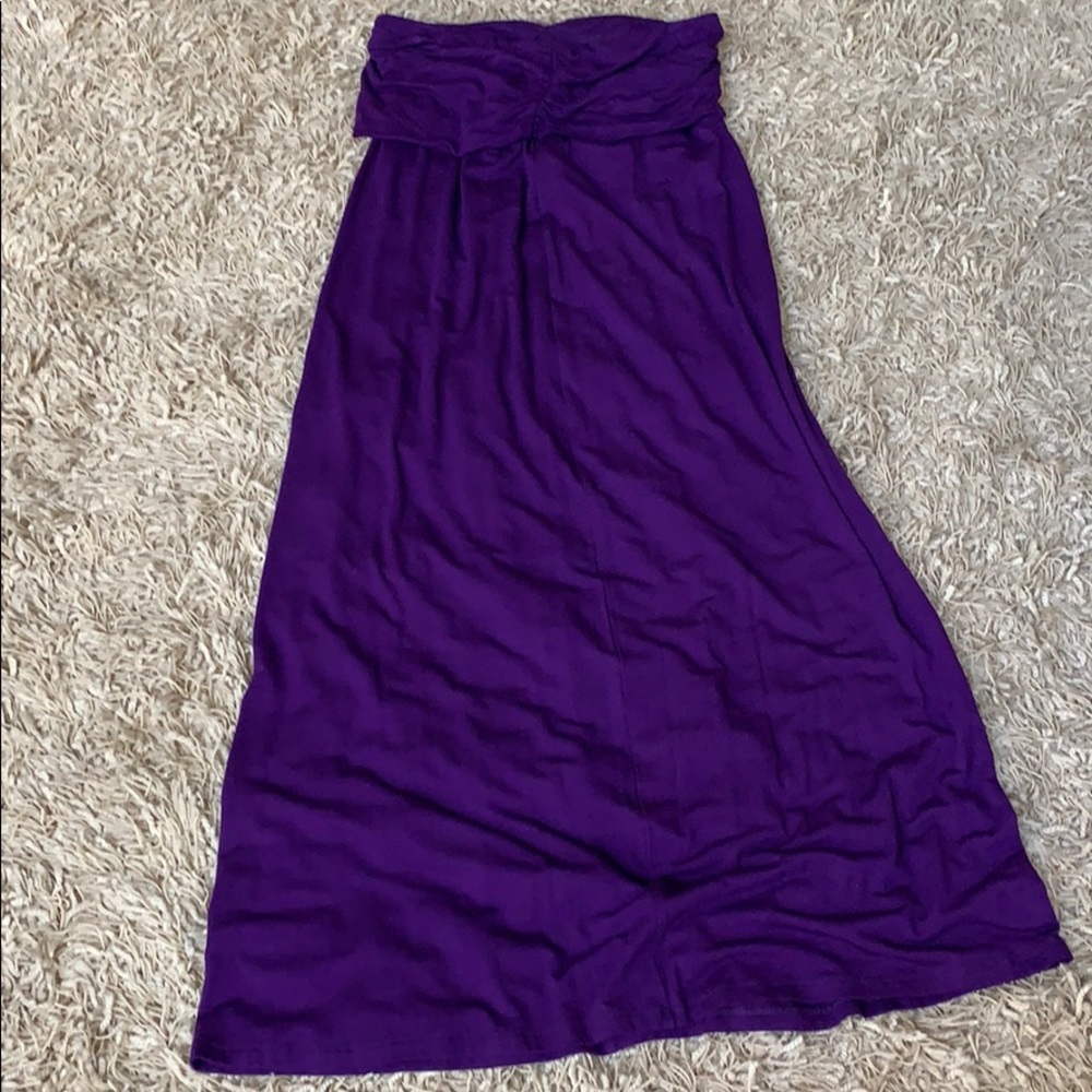 Purple Sundress Willi Smith Strapless Size S
